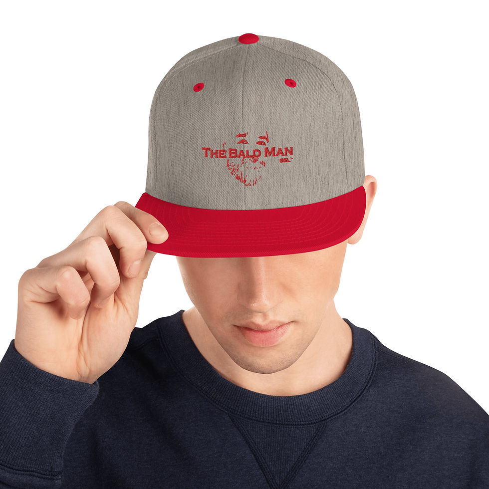 Thumbnail: The Bald Man Snapback Hat (Unisex)
