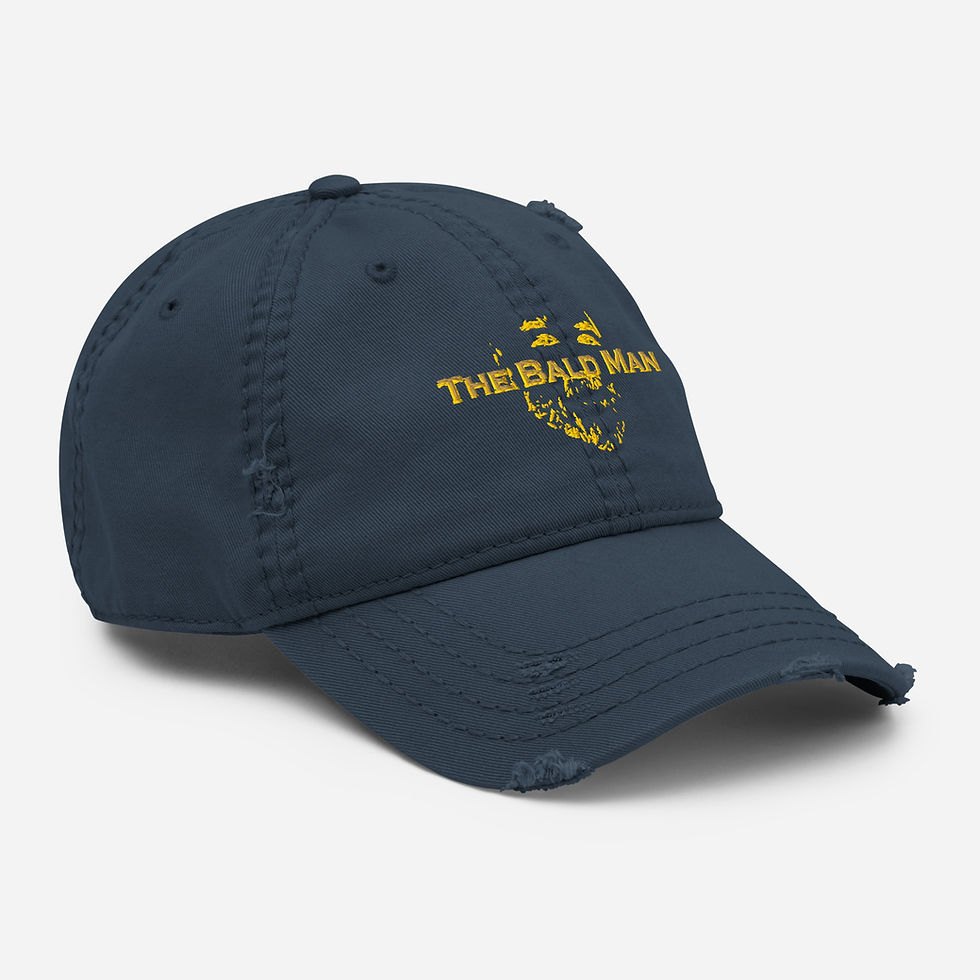 Thumbnail: The Bald Man Distressed Dad Hat