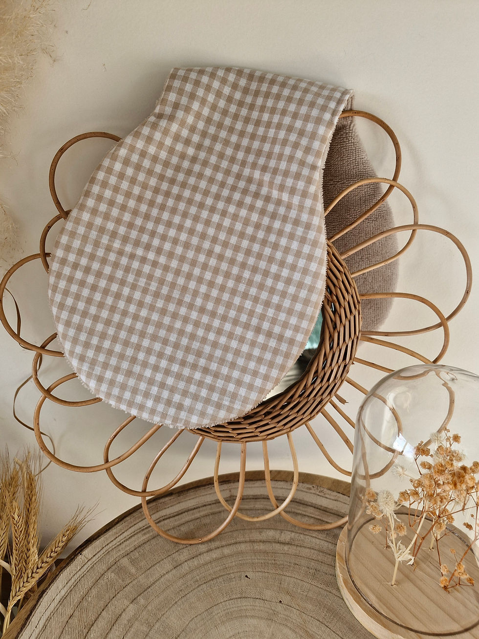 Miniature : Lange d'épaule Vichy Beige 