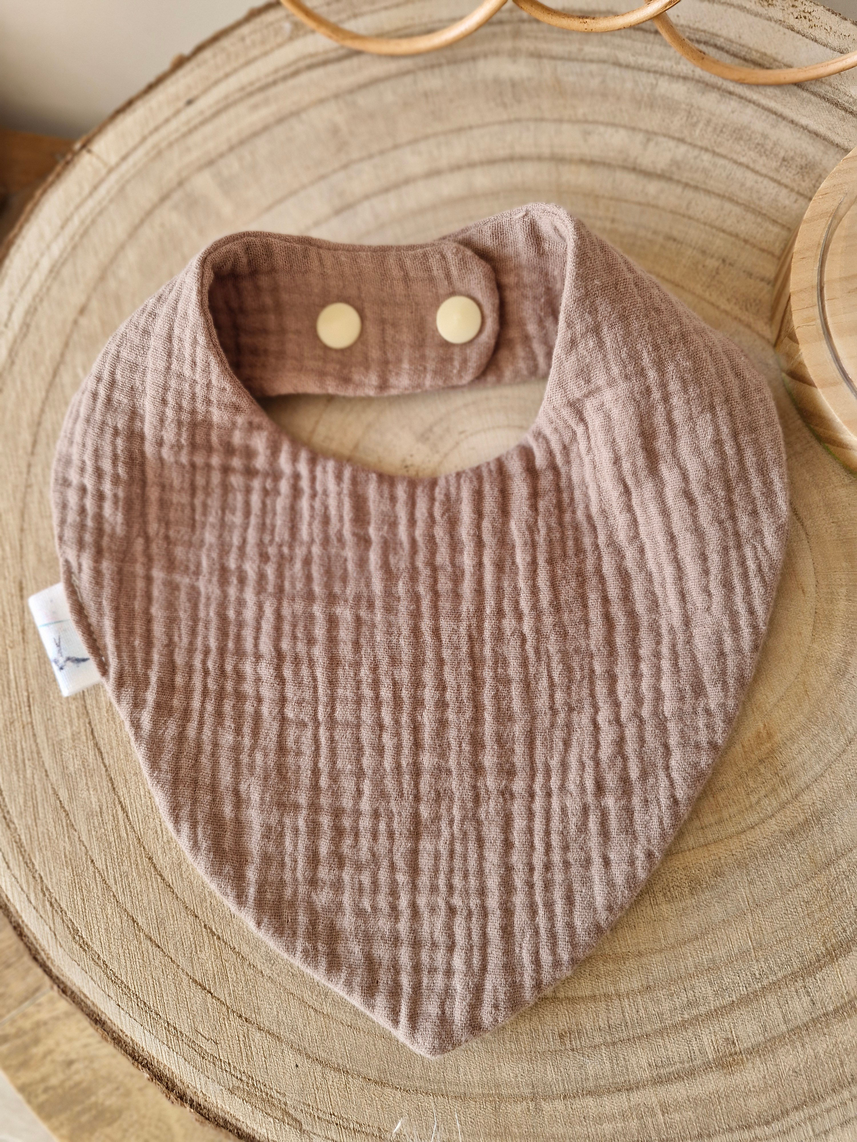 Bavoir Bandana Double Gaze Beige