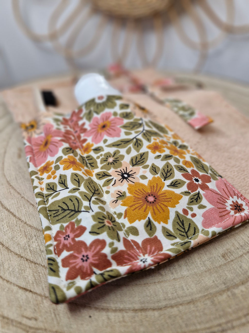 étui brosse à dents fleurs automne