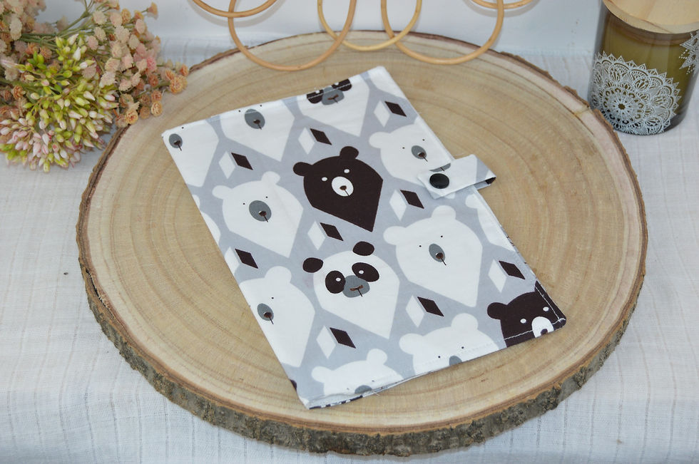 protège carnet de santé Ourson