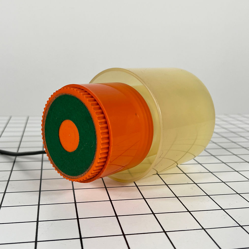 Thumbnail: Orange KD32 Tic Tac Table Lamp by Giotto Stoppino for Kartell, 1970s - SOLD