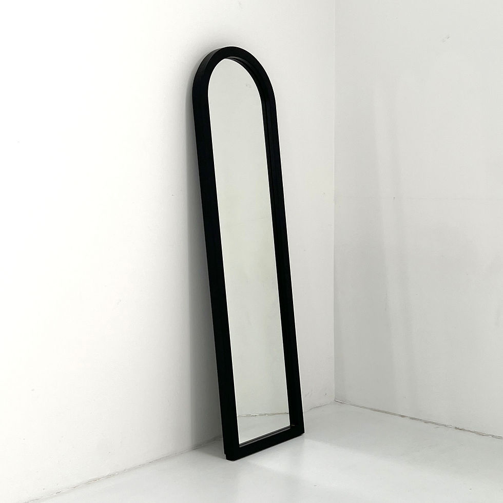 Thumbnail: Black Frame Mirror by Anna Castelli Ferrieri for Kartell, 1980s - SOLD