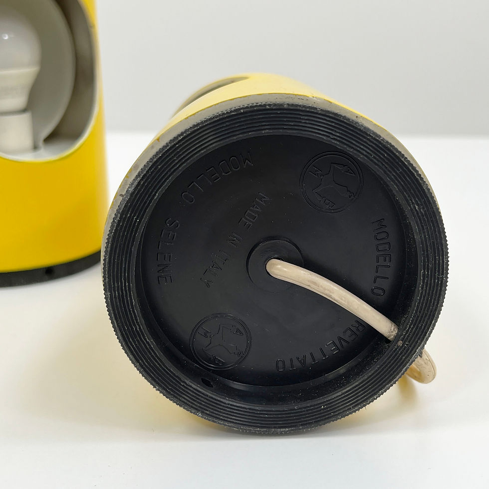 Thumbnail: Pair of Yellow Selene Table Lamps from ABM, 1960s - SOLD