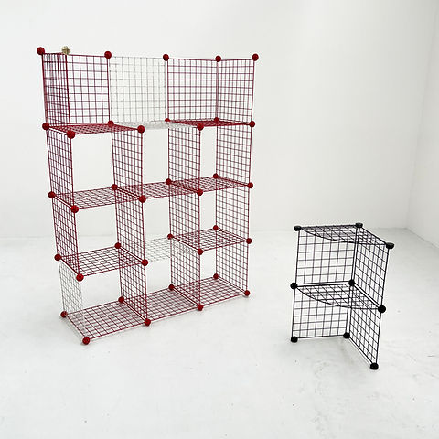 Postmodern Modular Metal Shelf, 1980s - SOLD | Kooloomodern