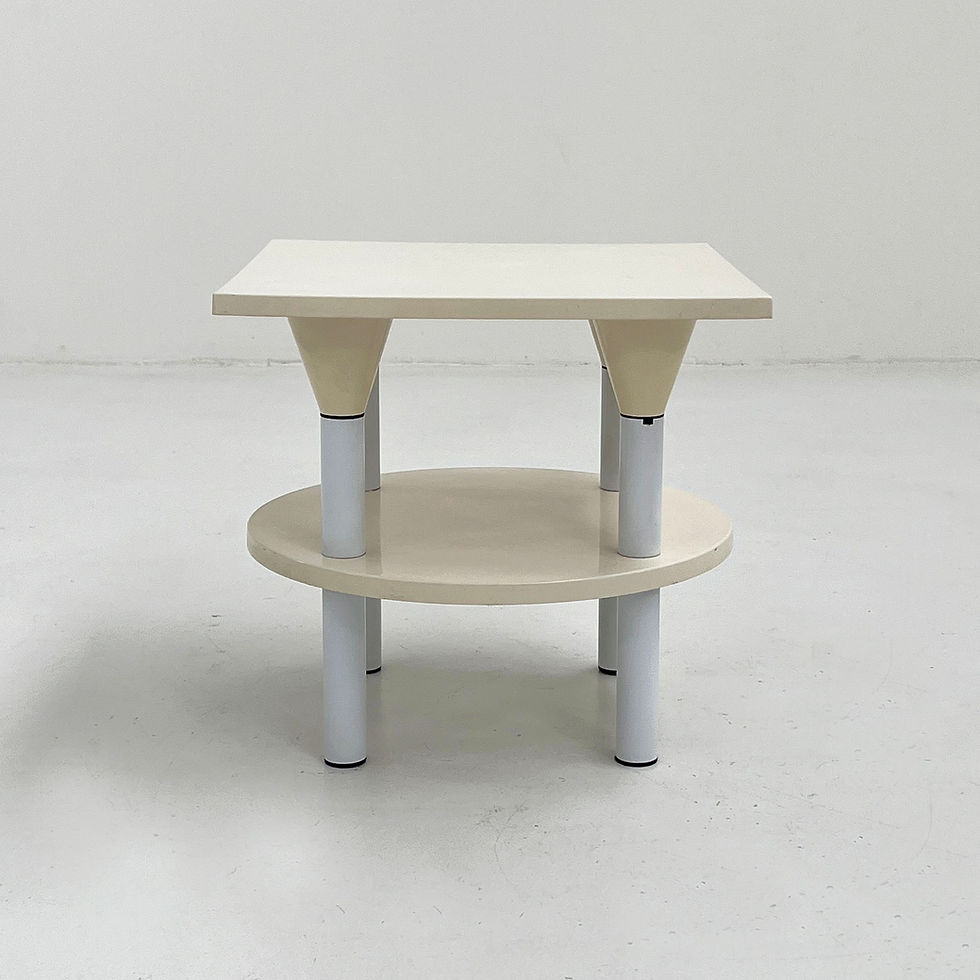 Thumbnail: White Postmodern Side Table by Anna Castelli Ferrieri for Kartell, 1980s - SOLD