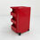 Thumbnail: Red Boby Trolley by Joe Colombo for Bieffeplast, 1960s - SOLD