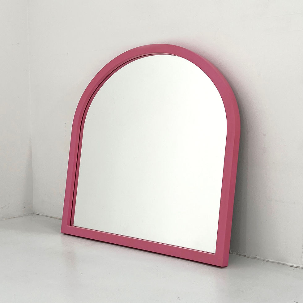 Pink Frame Mirror Model 4720 by Anna Castelli Ferrieri for Kartell, 1980s - SOLD