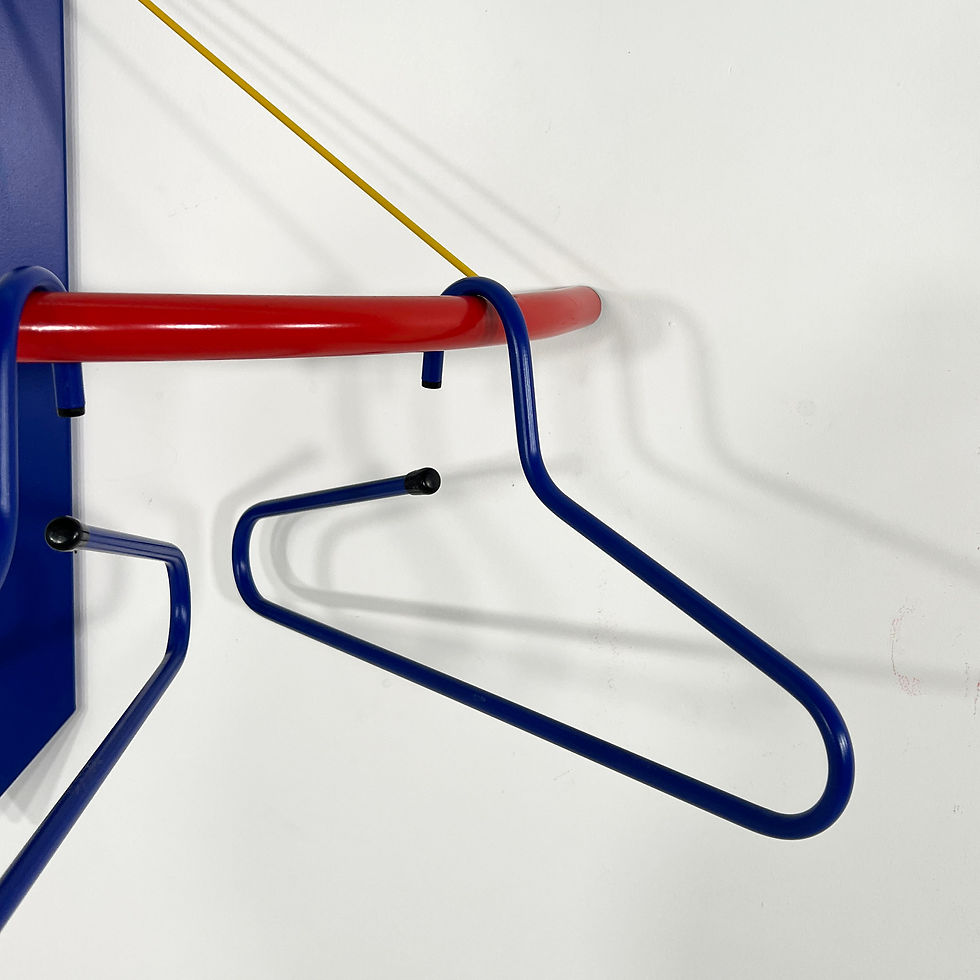 Thumbnail: Memphis Style Tricolor Coat Rack / Hanger, 1980s - SOLD