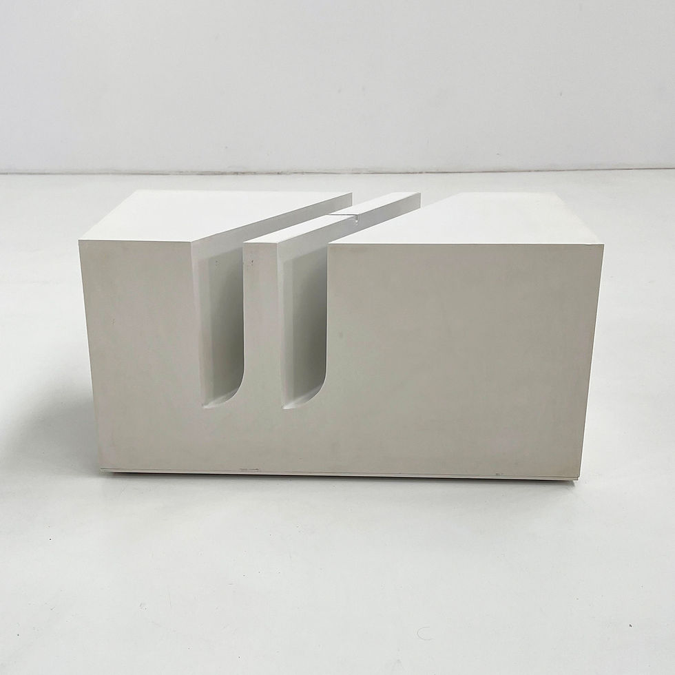 Thumbnail: White Side Table & Rack by Marco Zanuso for Bilumen, 1970s