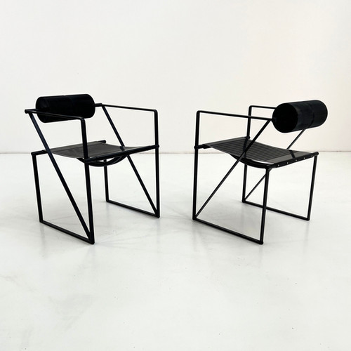 Black Seconda Chair by Mario Botta for Alias, 1980s | Kooloomodern
