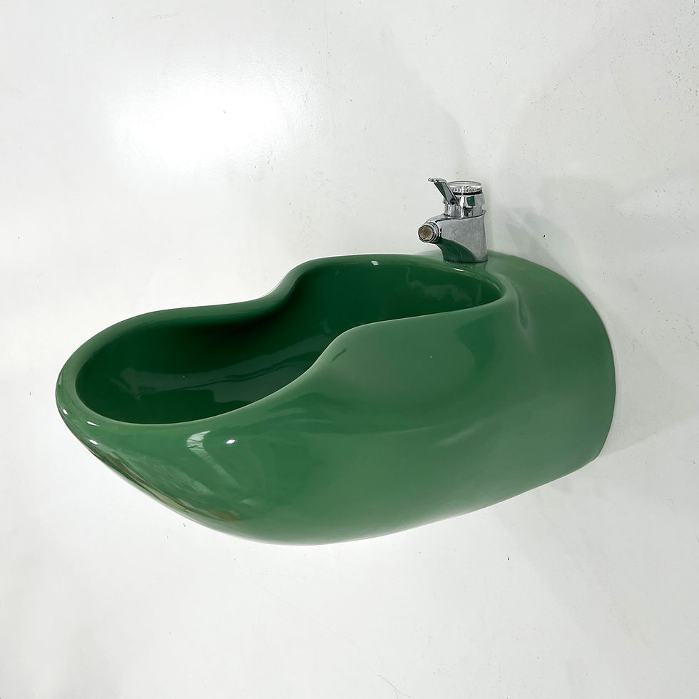 Thumbnail: Green Bathroom Set by Luigi Colani for Villeroy & Boch, 1960s - SOLD