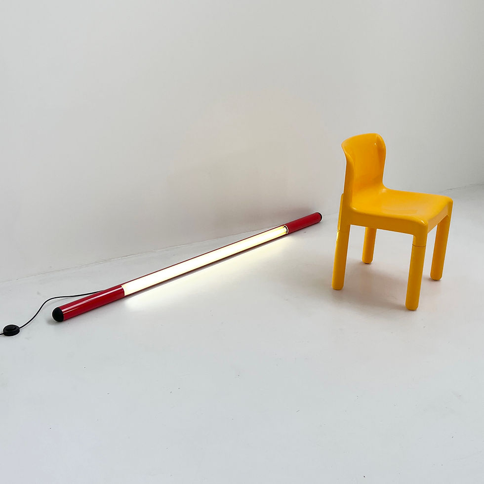 Thumbnail: Big Red Neon Tube Light from Fosnova, 1980s - SOLD