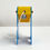 Thumbnail: Blue Toucan Table Lamp in Plastic, 1960s - SOLD