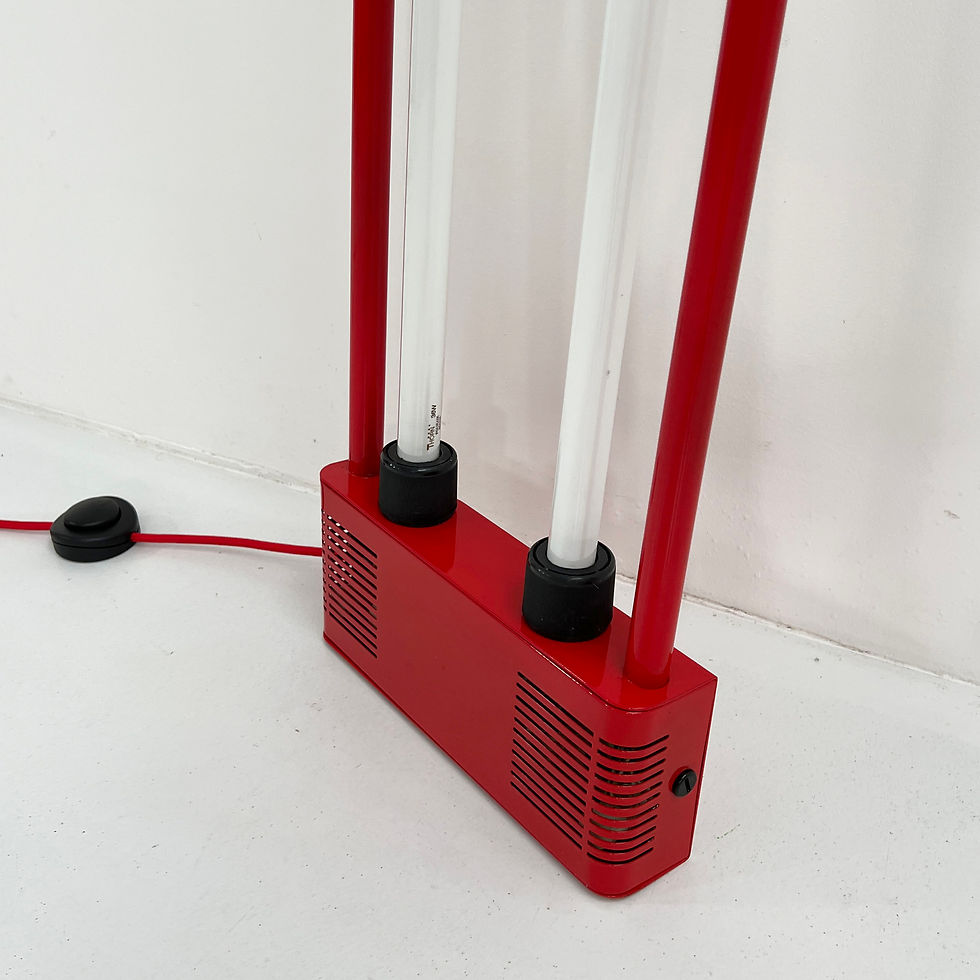 Thumbnail: Red Neon Lamp by Gian N. Gigante for Zerbetto, 1980s - SOLD