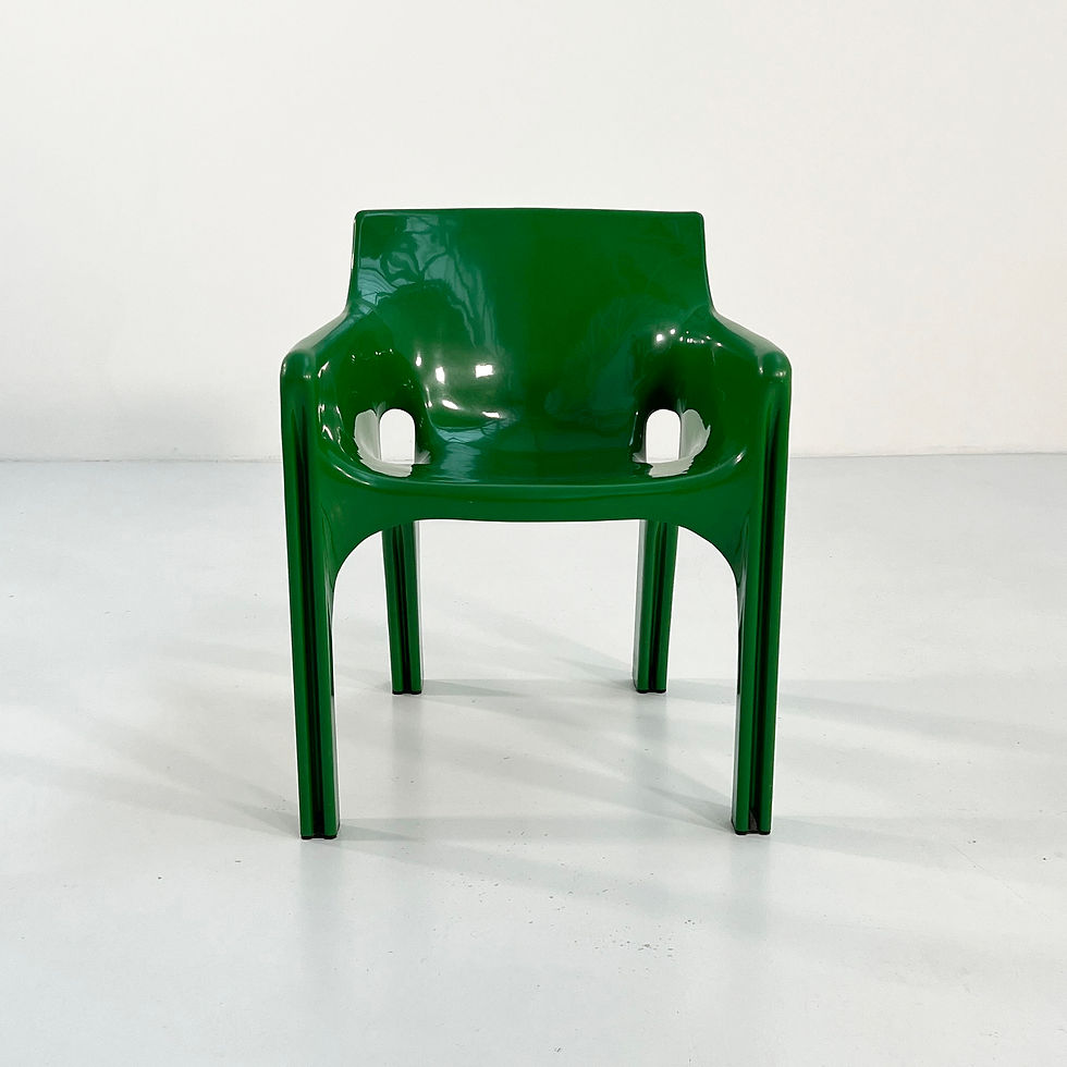 Thumbnail: Green Gaudi Chair by Vico Magistretti for Artemide, 1970s - SOLD