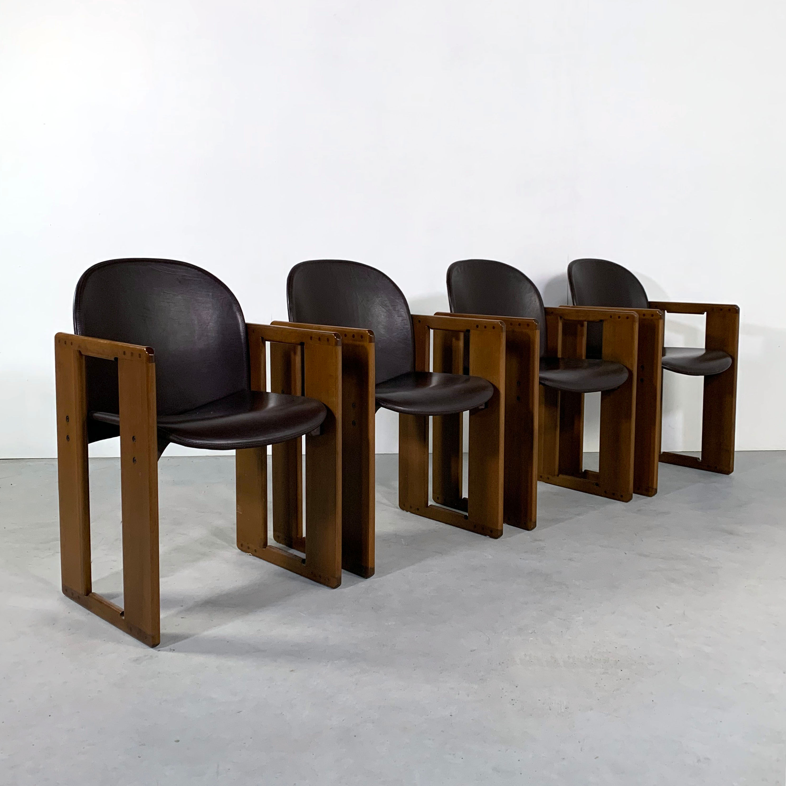 Dialogo Dining Chairs by Afra & Tobia Scarpa for B&B Italia, 1970s - SOLD