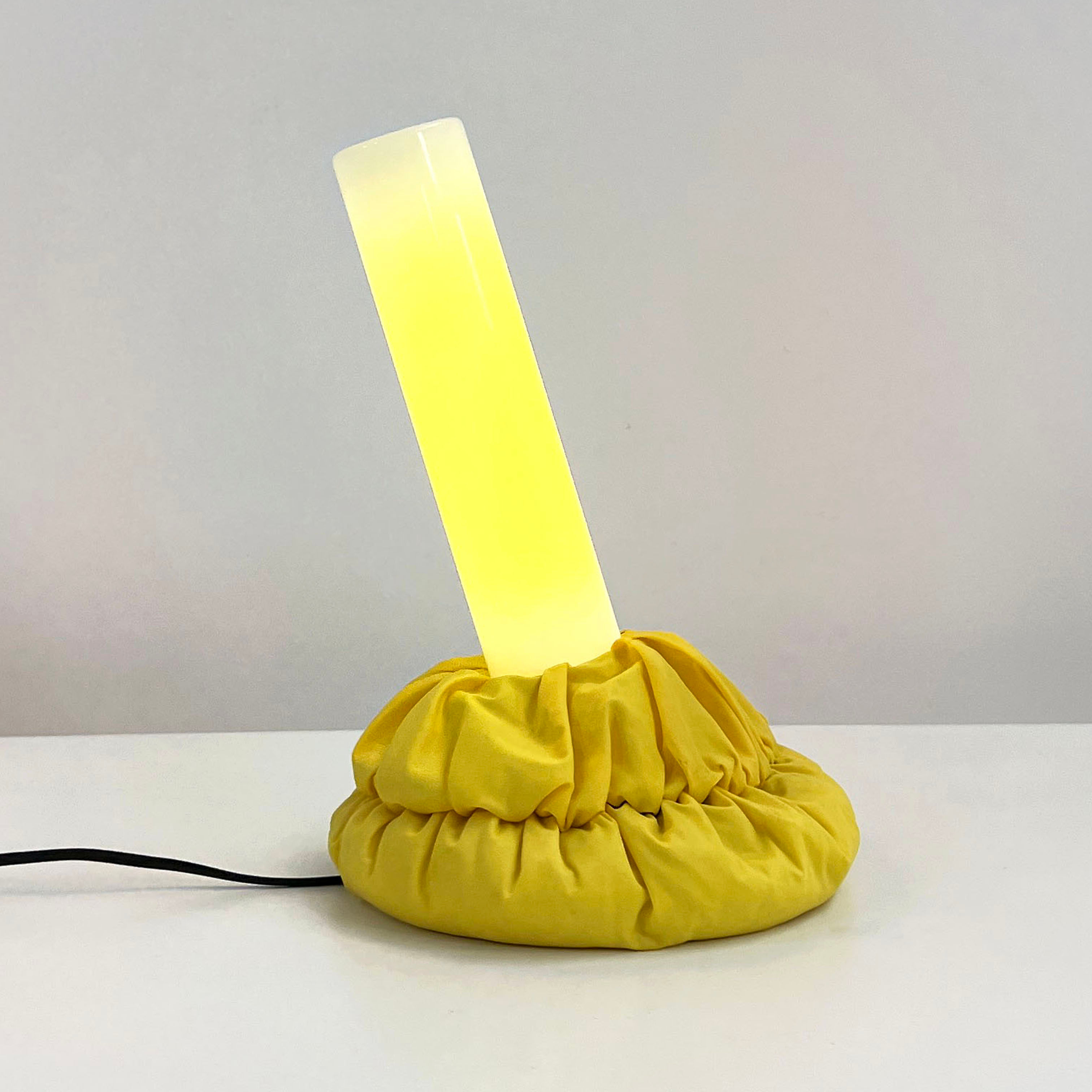 Yellow Cloche Table Lamp by De Pas, Durbino & Lomazzi for Sirrah, 1980s - SOLD