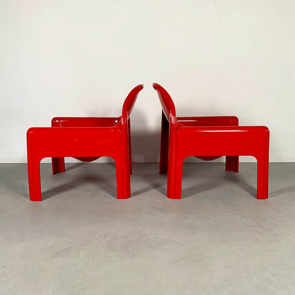 Thumbnail: Model 4794 Lounge Chairs by Gae Aulenti for Kartell, 1970s - SOLD