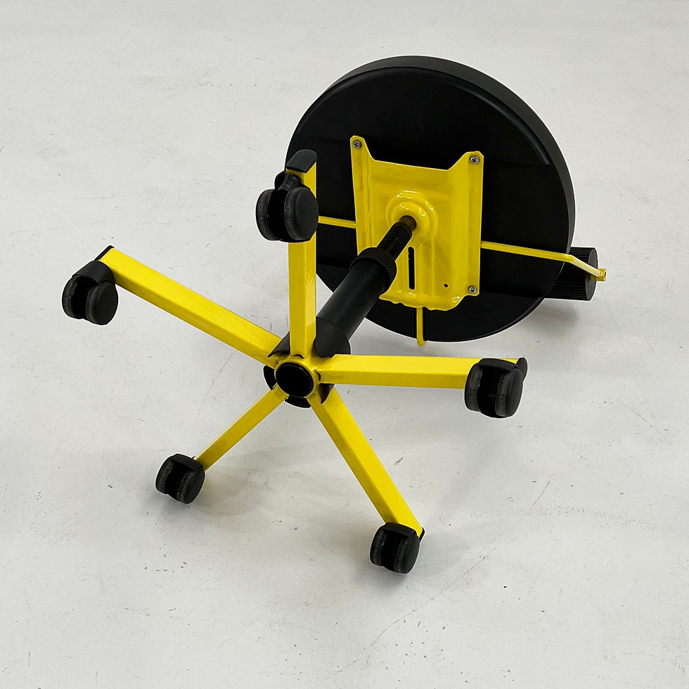 Thumbnail: Yellow Adjustable Desk Chair from Bieffeplast, 1980s - SOLD