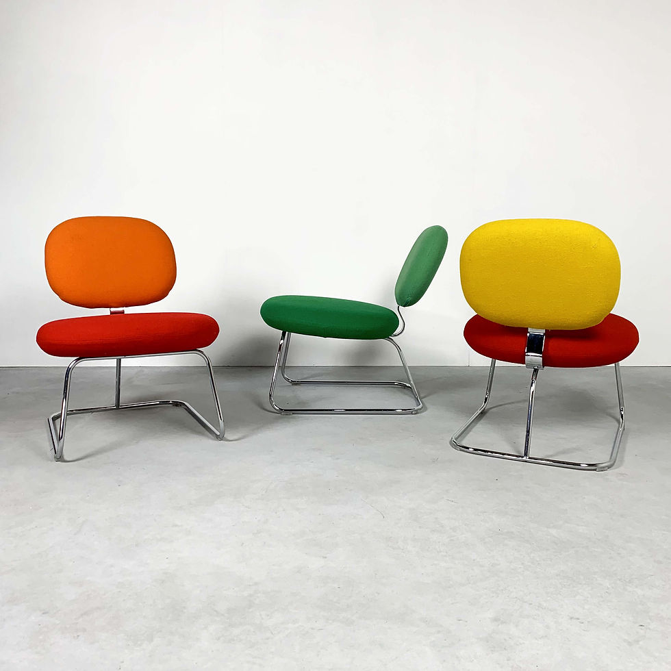 Thumbnail: Two Tone Vega Chairs by Jasper Morrison for Artifort, 1990s - SOLD