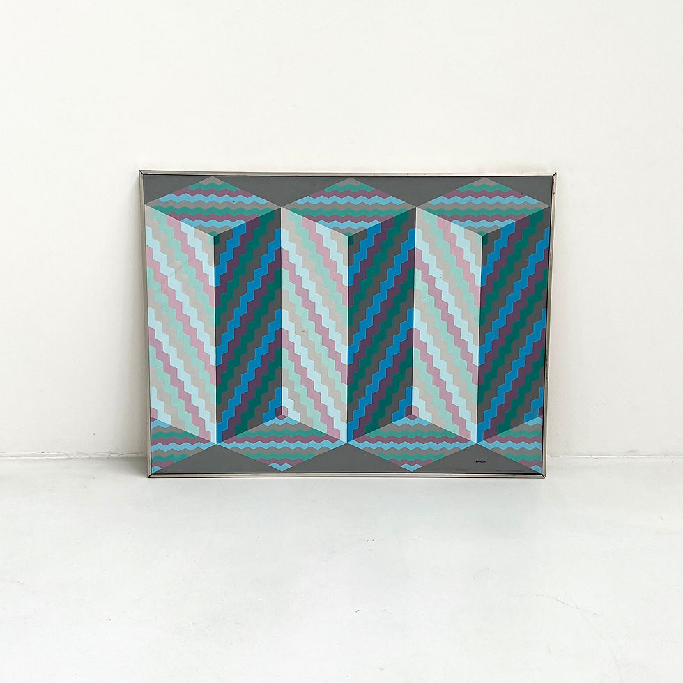 Thumbnail: Abstract Cubic Painting, 2002 - SOLD