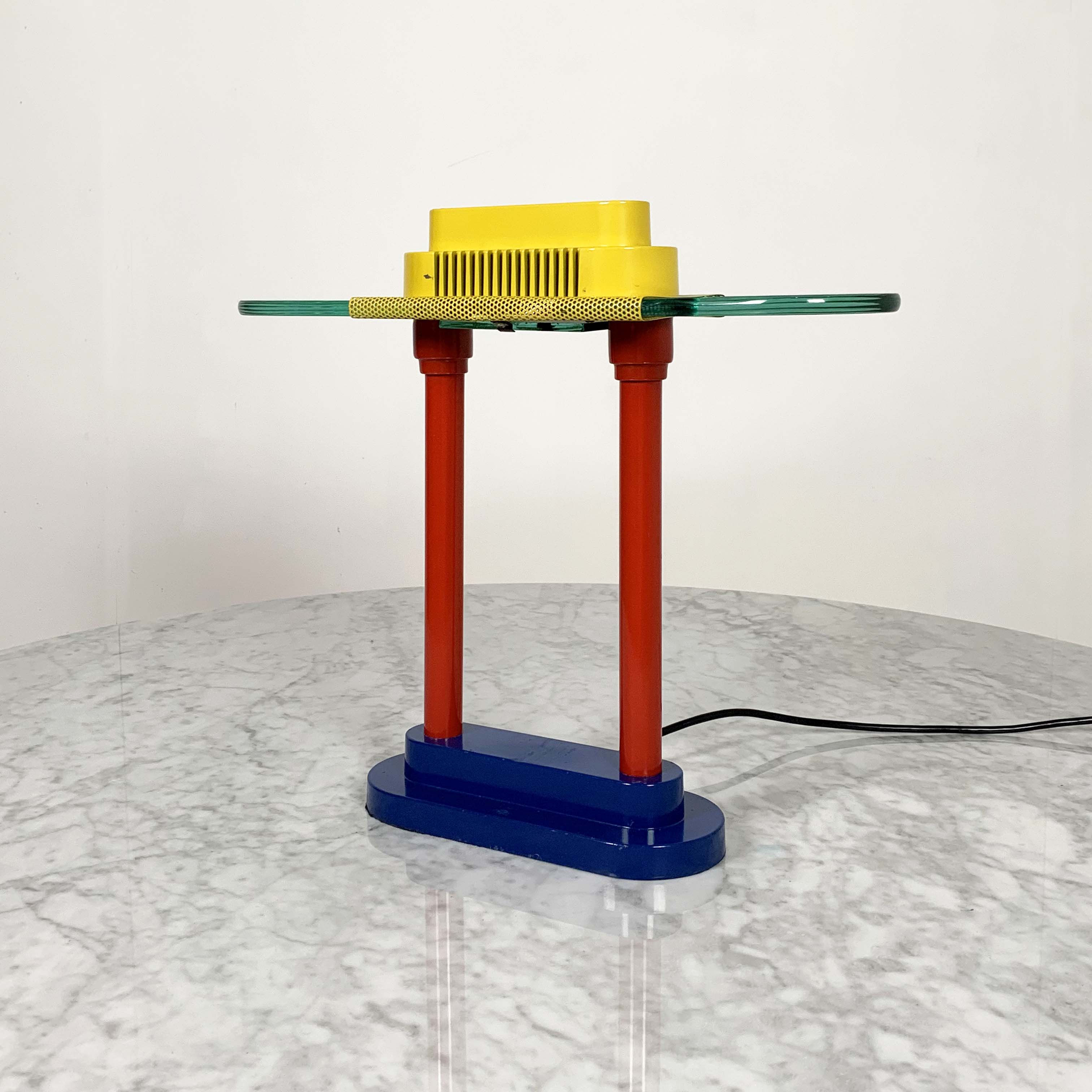 Memphis Modernist Table Lamp by Robert Sonneman for George Kovacs, 1980s - SOLD