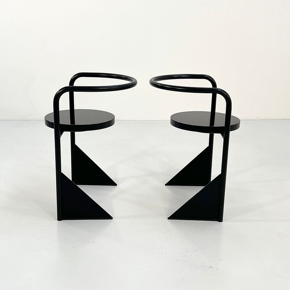 Thumbnail: Set of 6 Minimalist Dining Chairs from Ideal Form Team, 1980s - SOLD