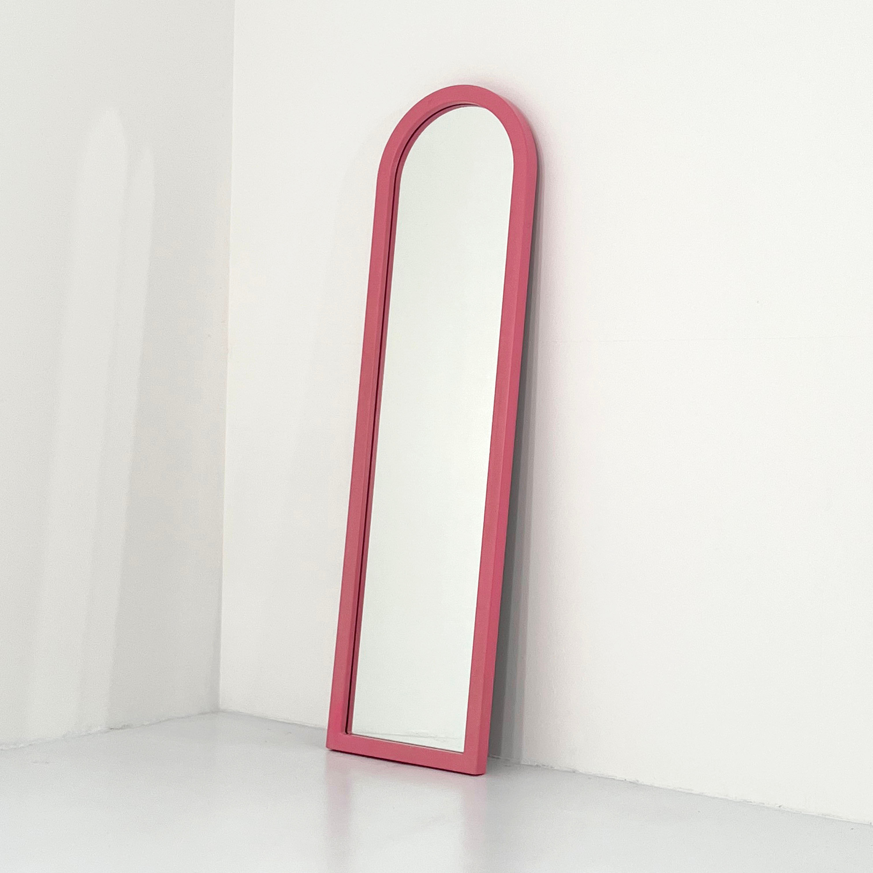Pink Frame Mirror by Anna Castelli Ferrieri for Kartell, 1980s - SOLD