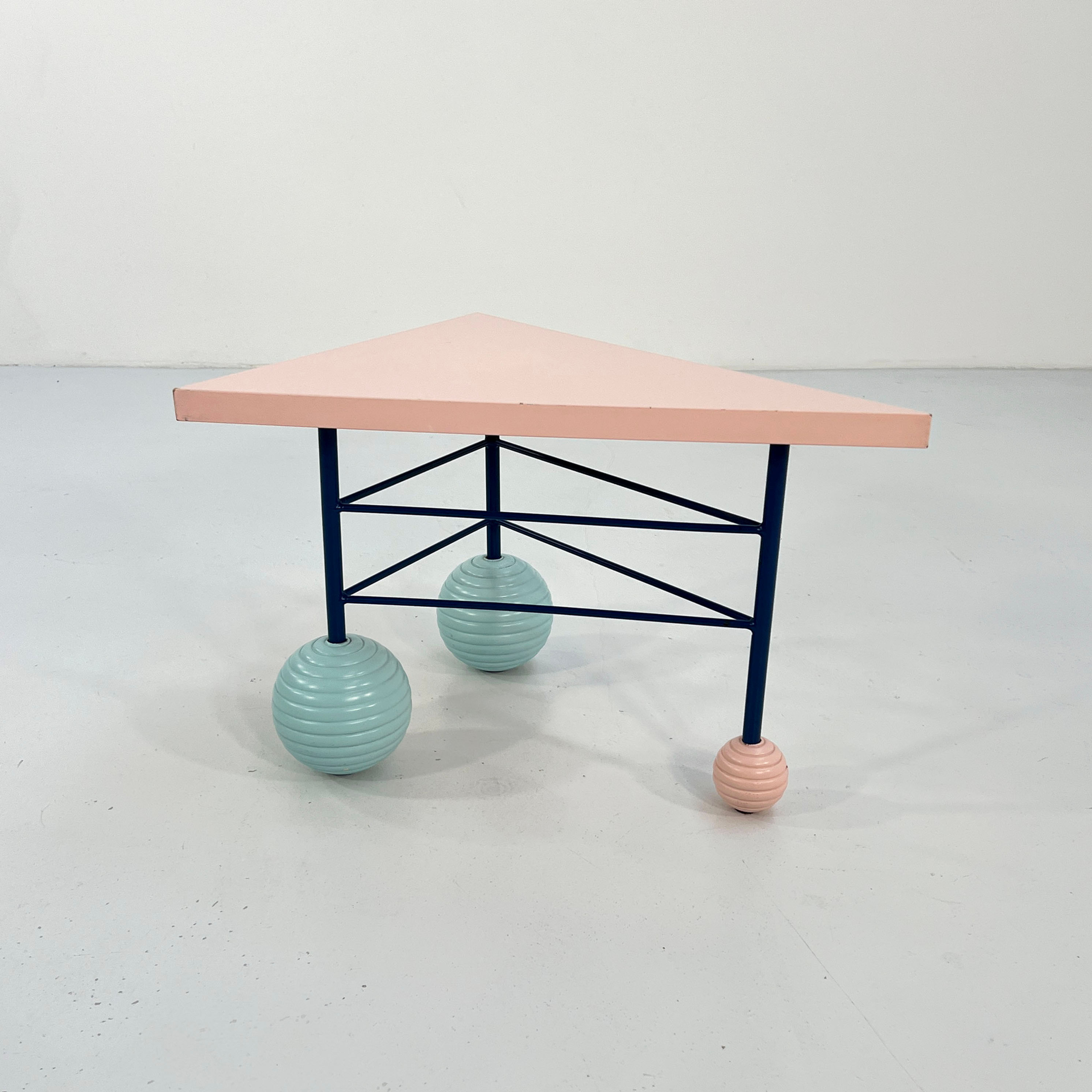 Triangle Coffee Table with Bubble Feet, 1980s - SOLD