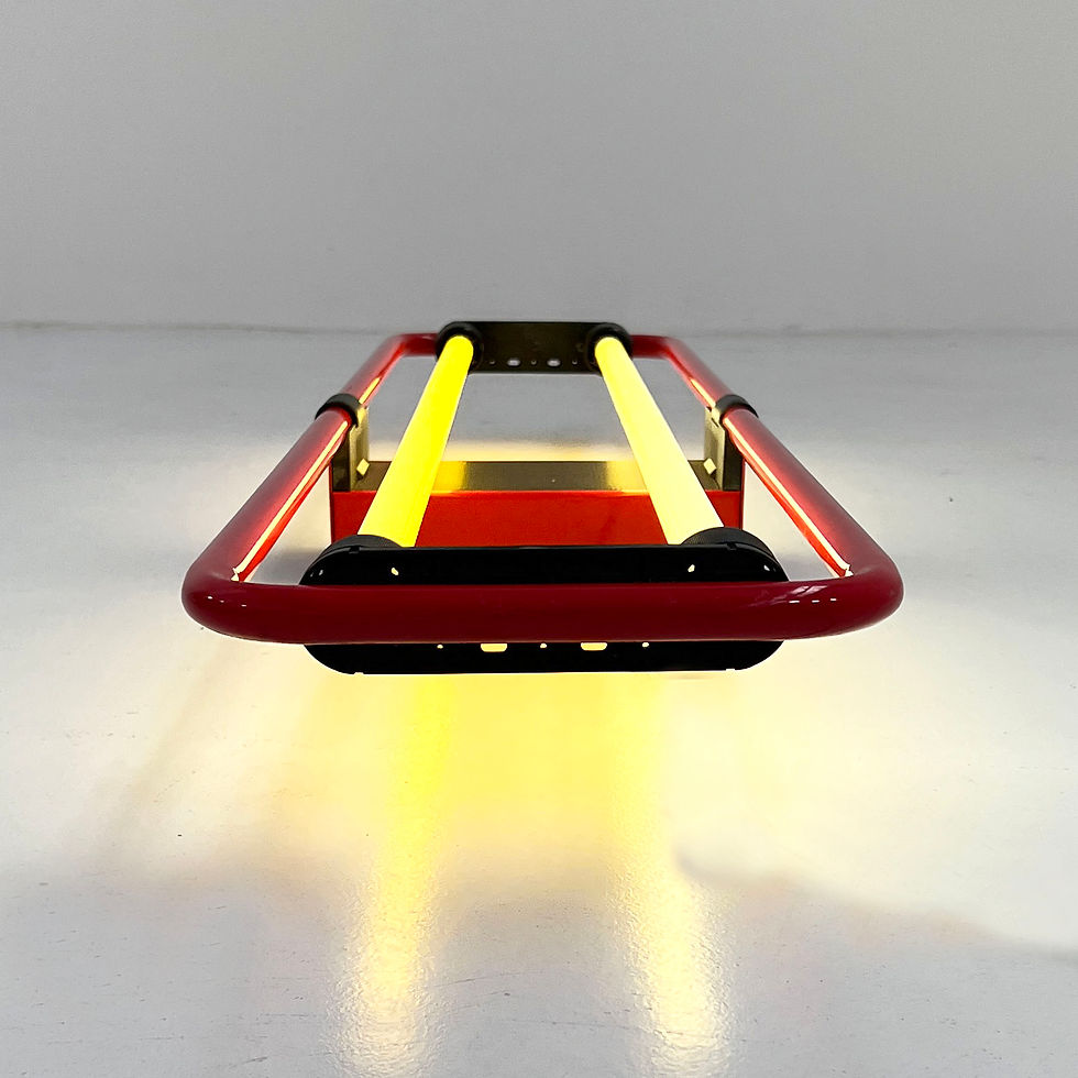 Thumbnail: Red Neon Wall Lamp by Gian N. Gigante for Zerbetto, 1980s - SOLD