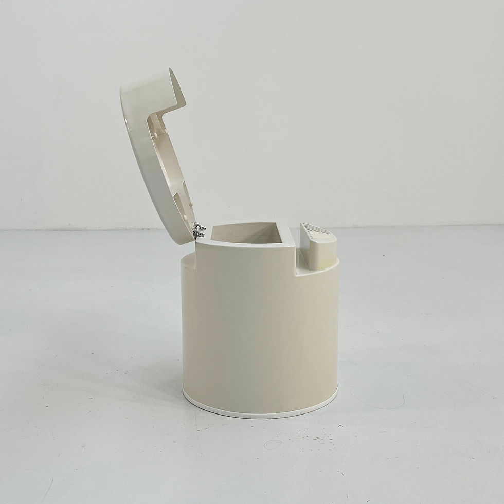 Thumbnail: White Rolle Stool by Ilma Italy, 1970s - SOLD