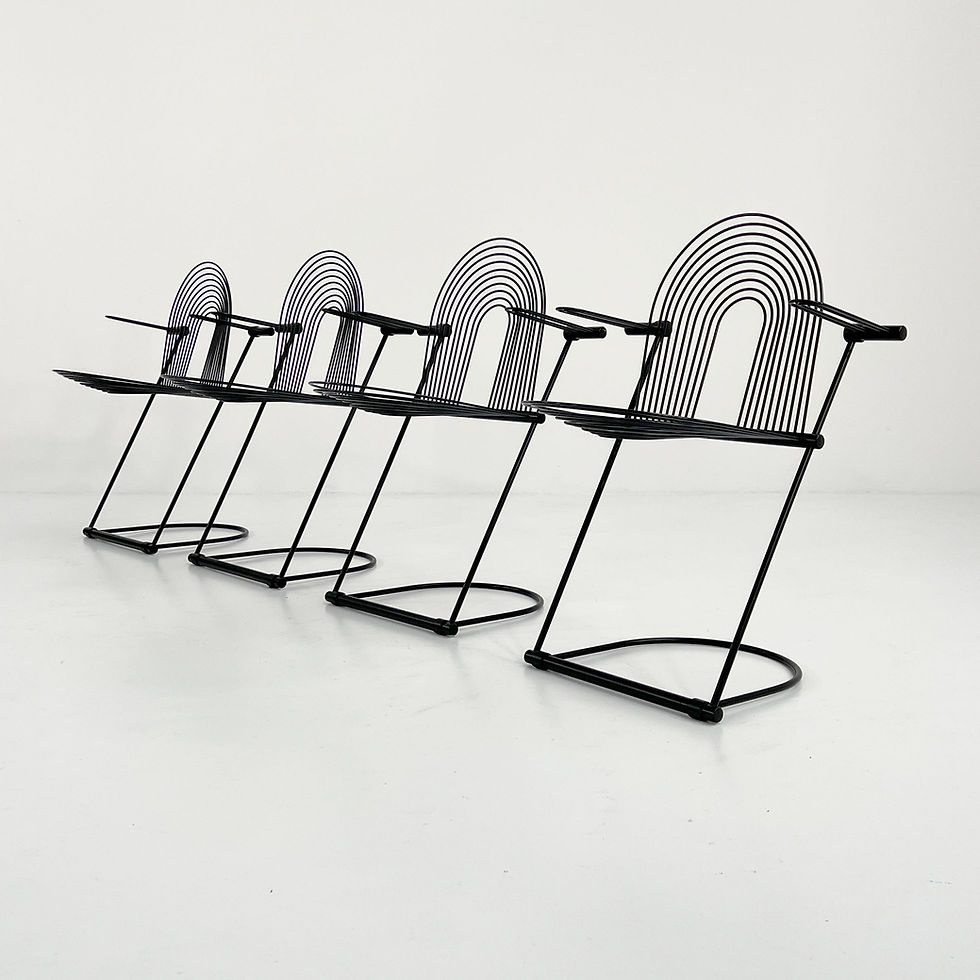 Thumbnail: Swing Chair Armrests by Jutta & Herbert Ohl for Rosenthal Lübke, 1980s - SOLD