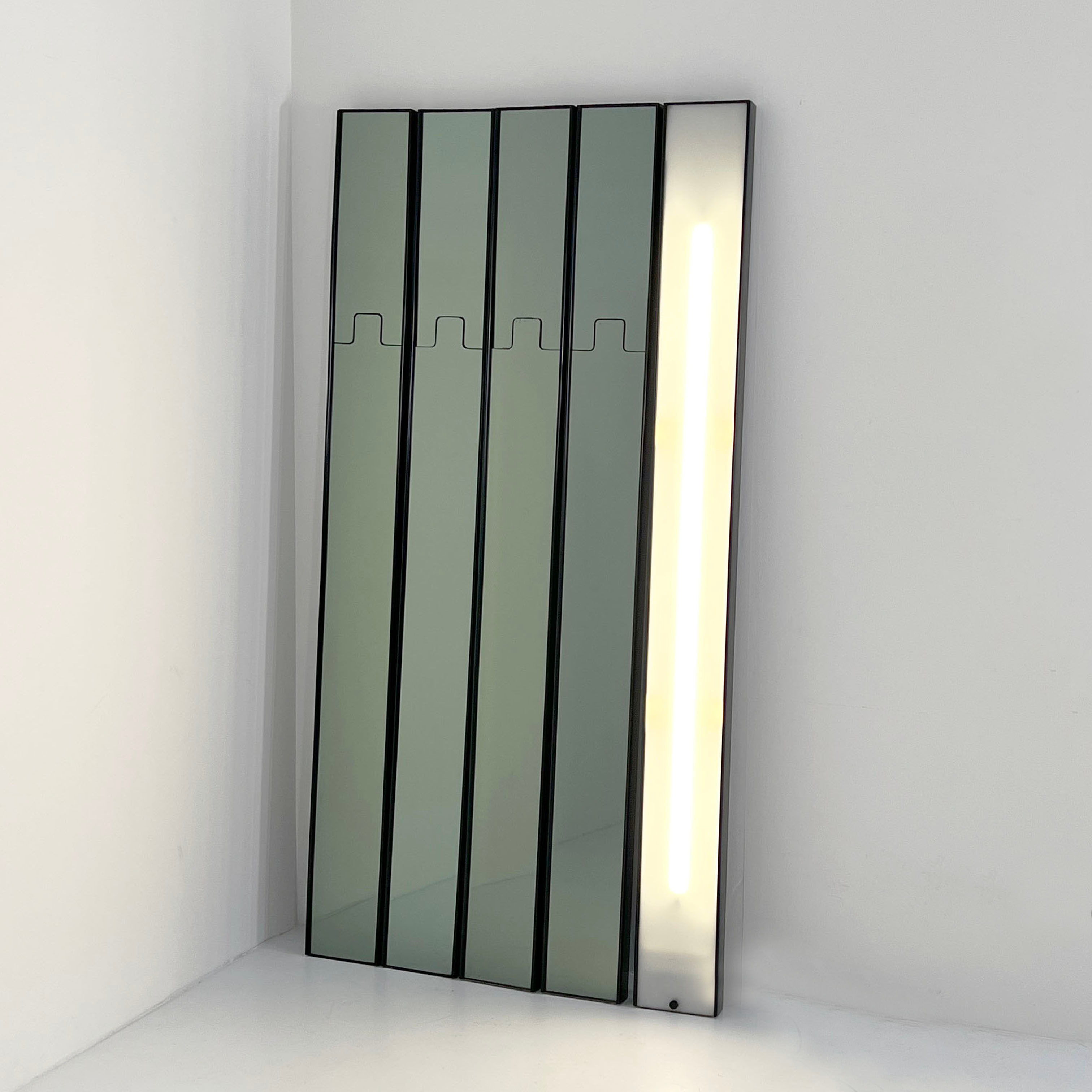 5 Gronda Mirrors, Coat Racks & Light by Luciano Bertoncini for Elco, 1970 - SOLD