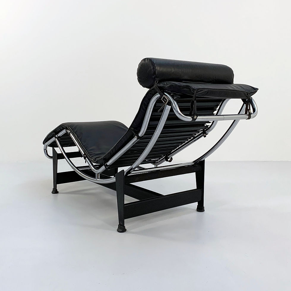 Thumbnail: Black LC4 Lounge chair by Le Corbusier for Cassina, 1970s - SOLD