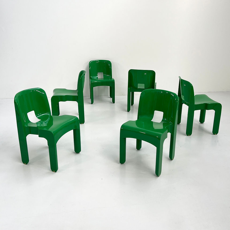 Thumbnail: Green Model 4868/69 Universale Chair by Joe Colombo for Kartell, 1970s - SOLD