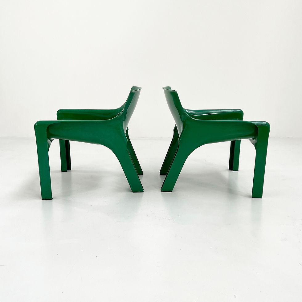 Thumbnail: Pair of Vicario Lounge Chairs by Vico Magistretti for Artemide, 1970s - SOLD
