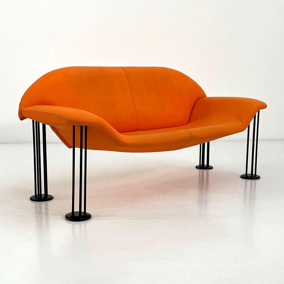 Thumbnail: Orange Sofa by Burkhard Vogtherr for Hain & Tohme, 1980s