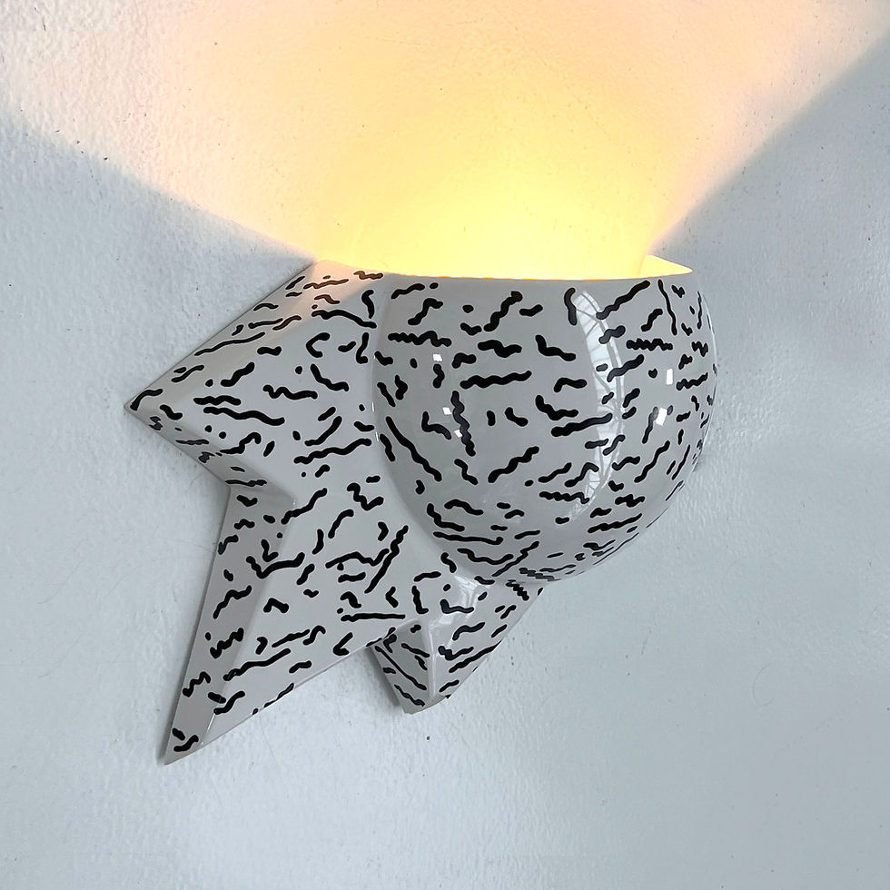 Thumbnail: Postmodern Wall Lamp by Heide Warlamis, 1980s