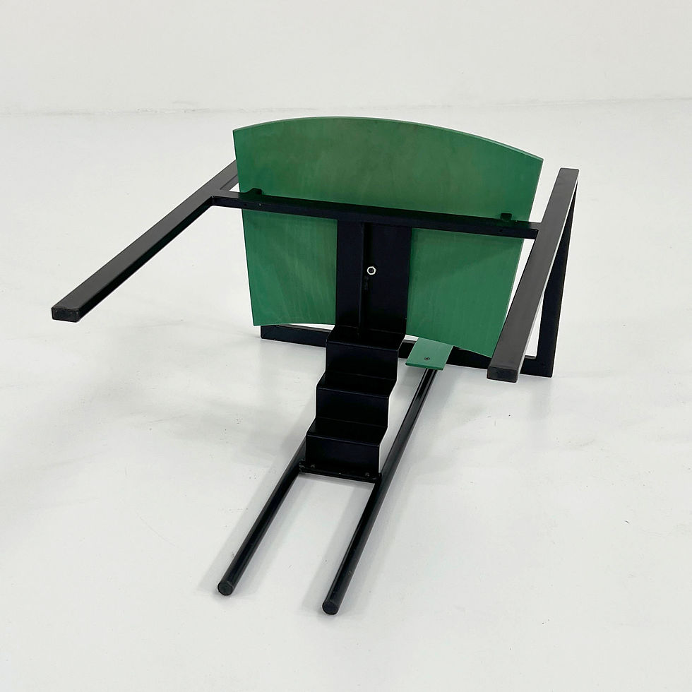 Thumbnail: Black & Green Postmodern Trix Chair by Karl Friedrich Förster, 1980s - SOLD