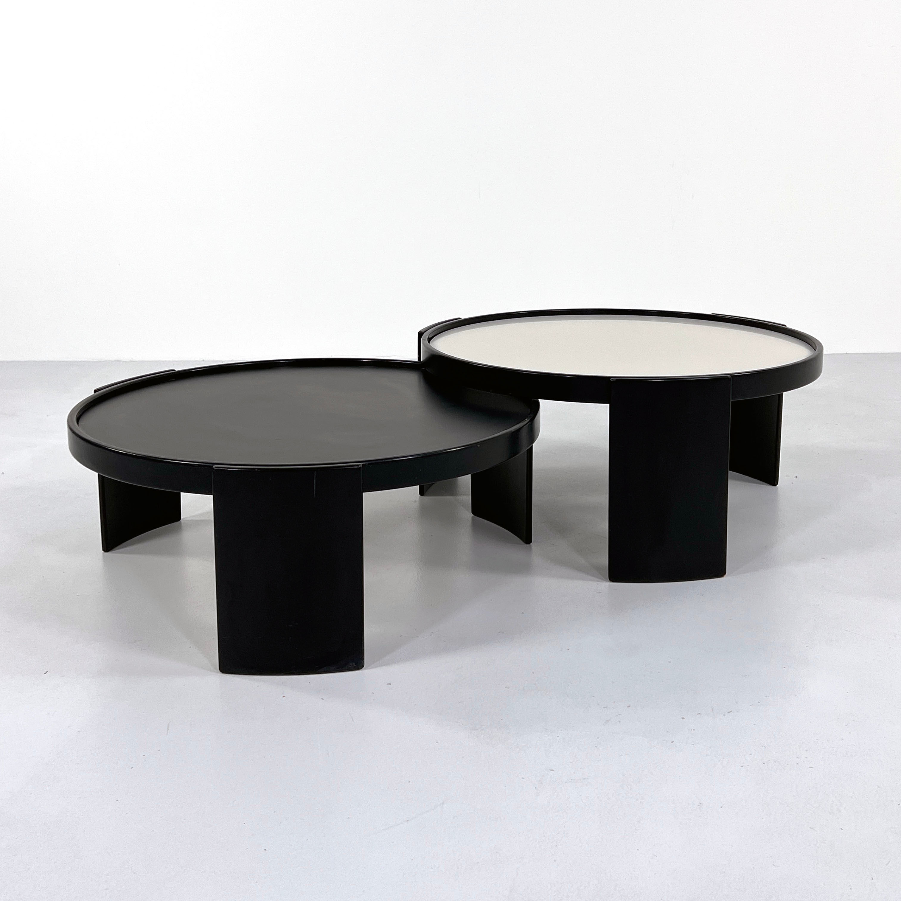 Set of 2 Large Nesting Tables by Gianfranco Frattini for Cassina, 1960s - SOLD