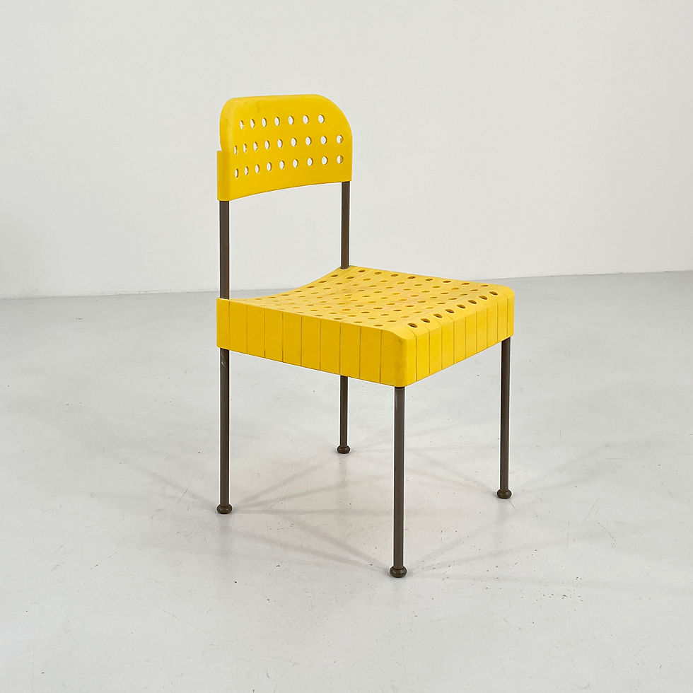 Yellow Box Chair by Enzo Mari for Anonima Castelli, 1970s - SOLD