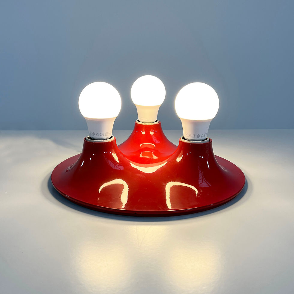 Thumbnail: Red Triteti Wall Light by Vico Magistretti for Artemide, 1960s - SOLD