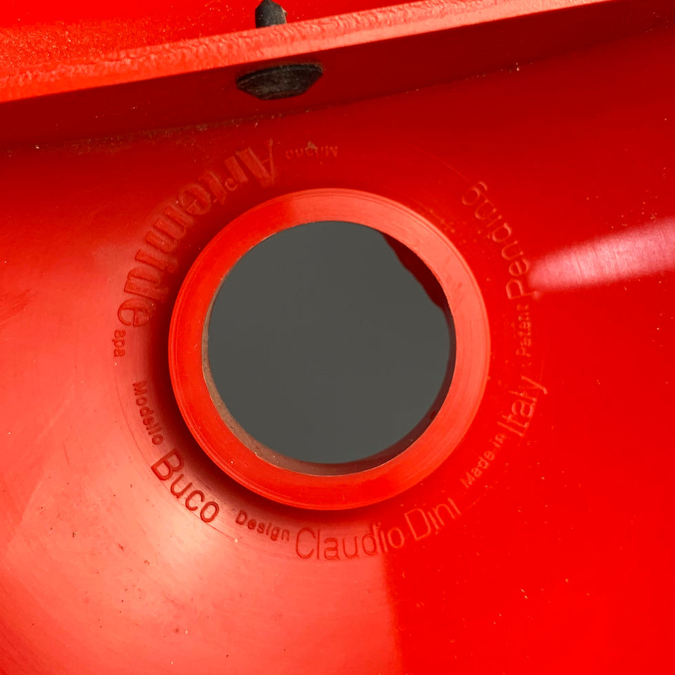 Thumbnail: Red “Buco” Wall Lamp by Claudio Dini for Artemide, 1970s - SOLD