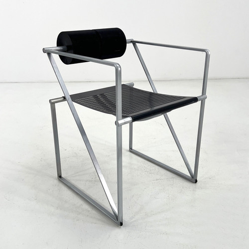 Black & Grey Seconda Chair by Mario Botta for Alias, 1980s