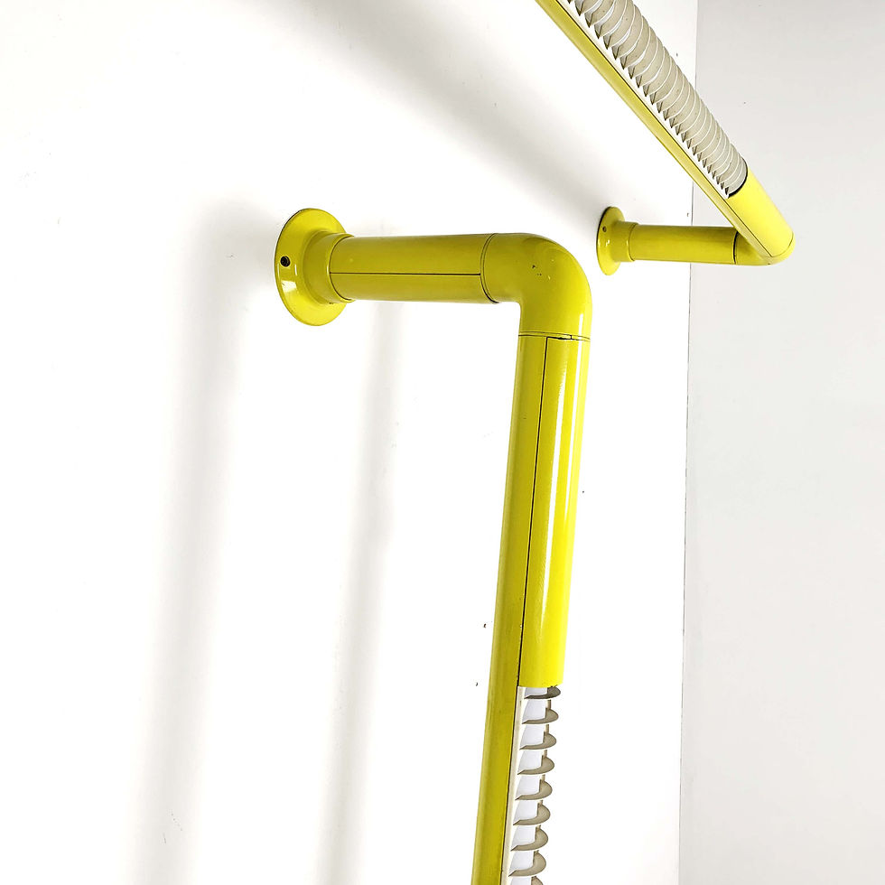 Thumbnail: Yellow Tubes Ceiling Lamp, 1980s - SOLD