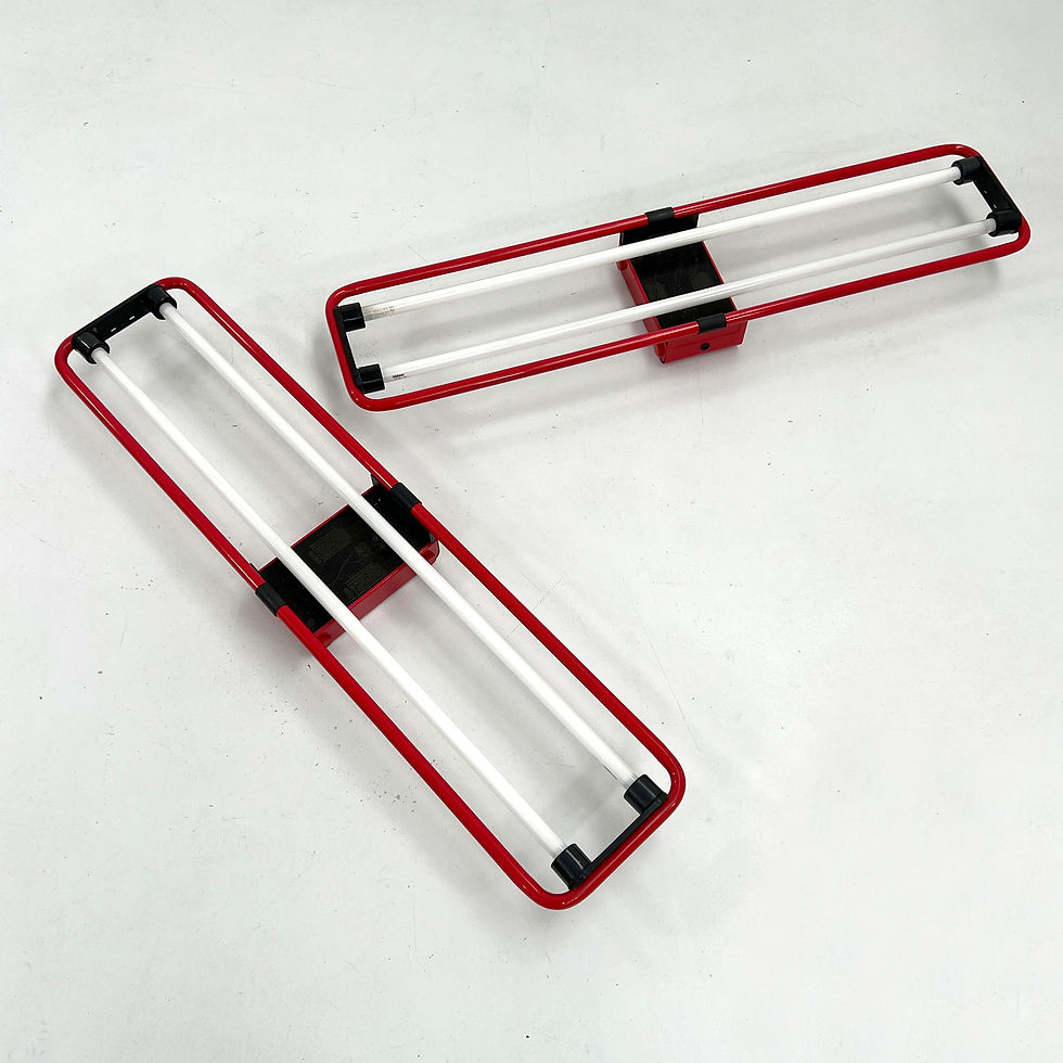 Thumbnail: Red Double Neon Wall Light by Gian N. Gigante for Zerbetto, 1980s - SOLD