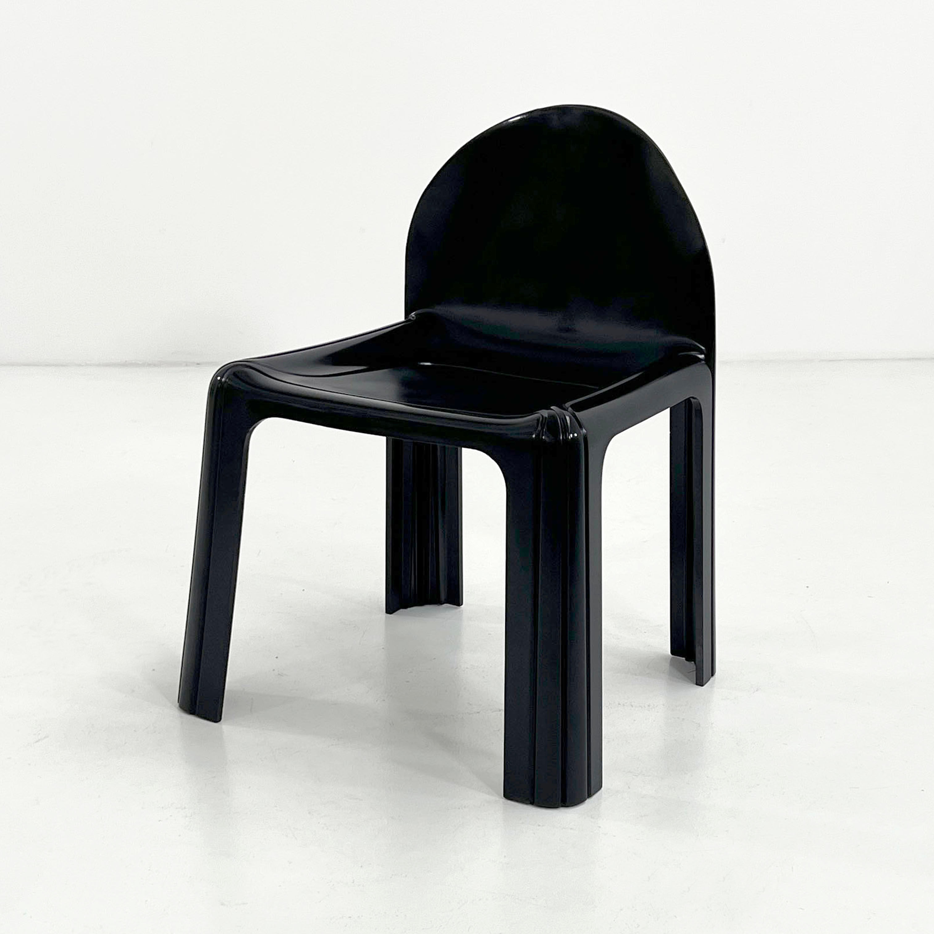 Black Model 4854 Chair by Gae Aulenti for Kartell, 1970s - SOLD