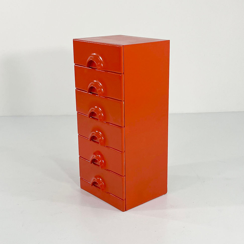 Thumbnail: Orange Quadro Chest of Drawers by Jurgen Lange for Schönbuch, 1970s - SOLD